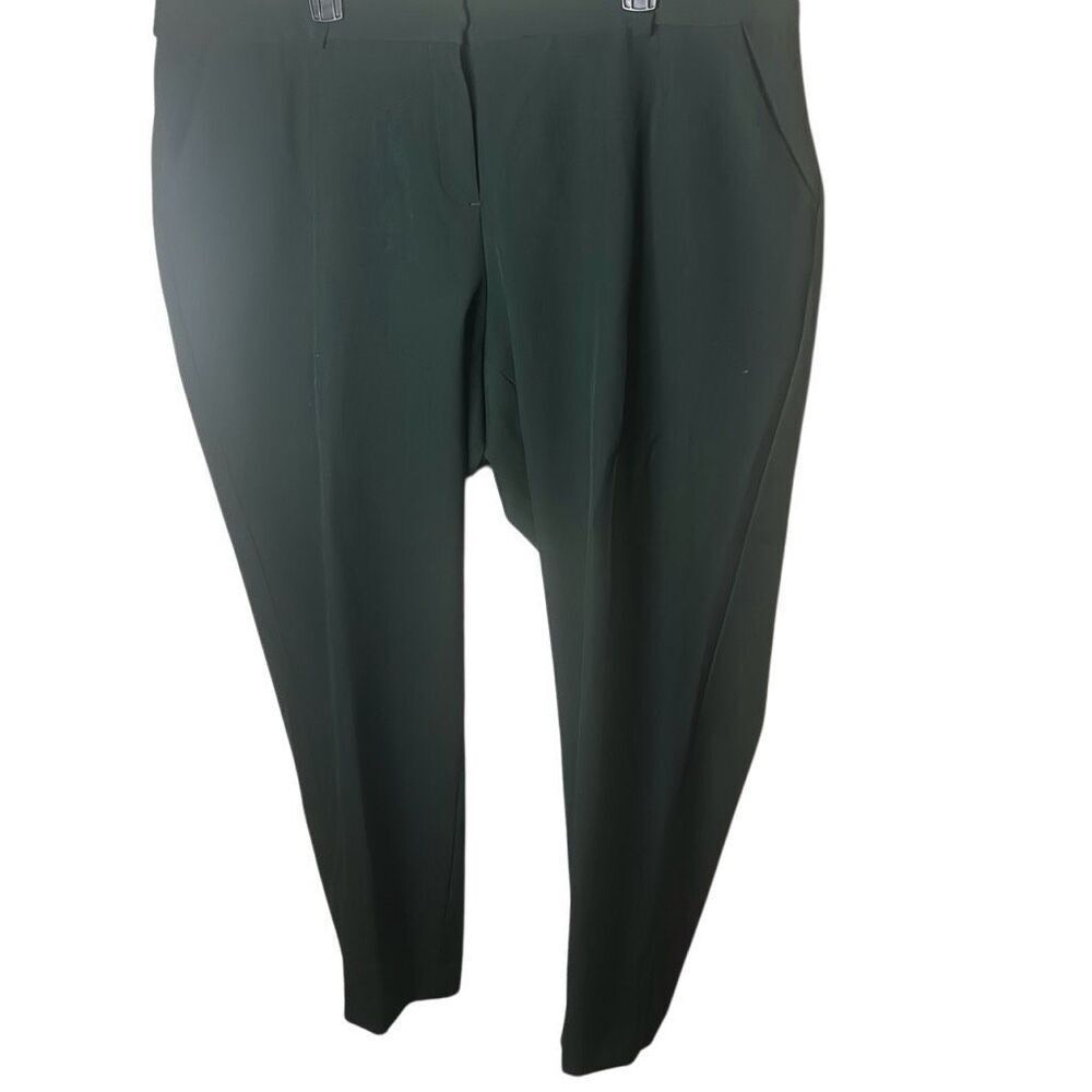 Lane Bryant Women’s Size 18R The Allie Crop Dress Pants Deep Emerald Green